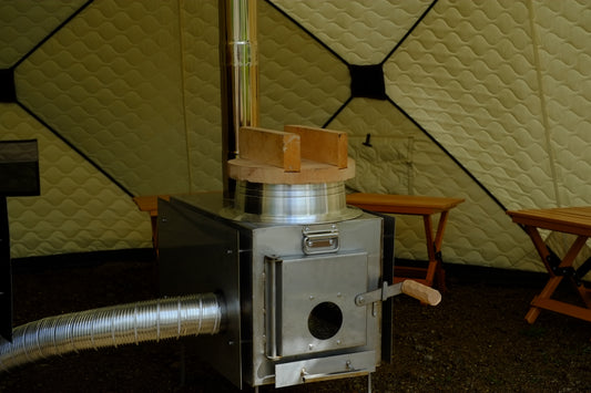 AMBER サウナテント totonoi2 & AMBER STOVE | 新型羽釜2.0Ver アルミ羽釜付