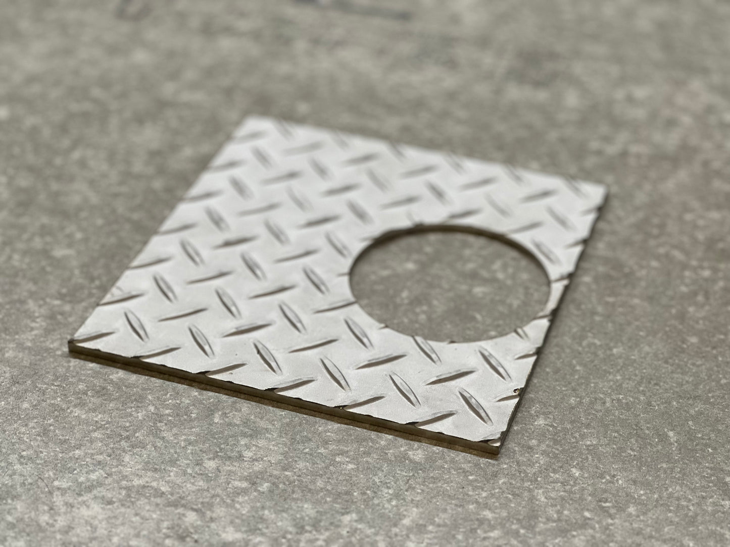 ミニサウナ薪ストーブ専用天板ガード(SUS304)縞鋼板