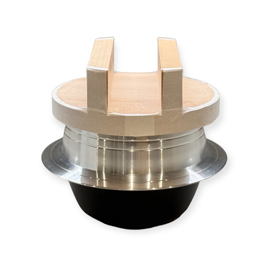 アルミ羽釜22㎝ 釜蓋付 (AMBER STOVE&ホンマ製作所別注薪ストーブ&新保製作所別注薪ストーブに対応)