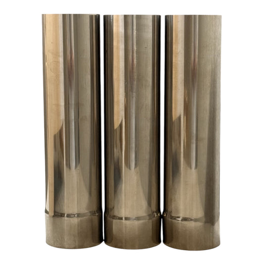 AMBER STOVE煙突 3本セット 径90mm 長さ350mm ステンレス製