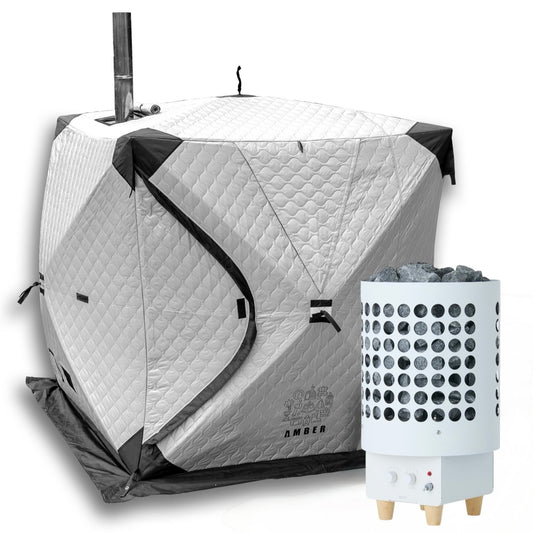 テントサウナtotonoi2+IRORI 5.4Kw(国産電気ストーブ)セット ※電顕直結型 4人用【納期約1カ月】