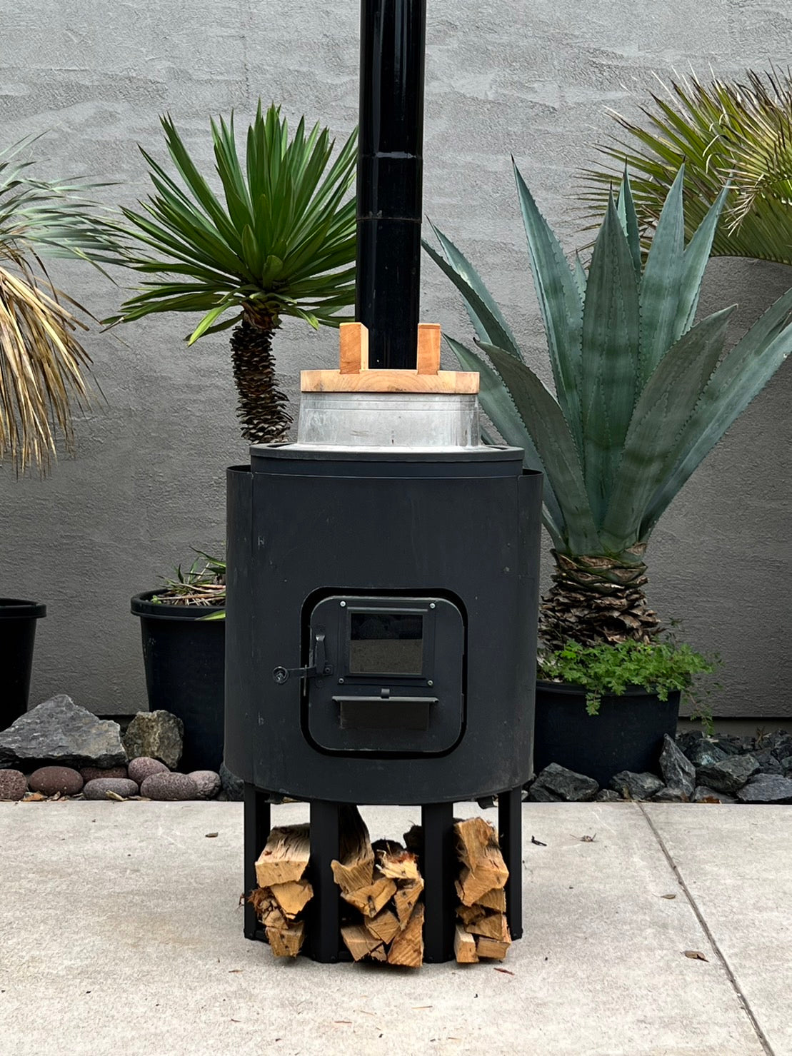 Wood stove stand ホンマ製作所別注薪ストーブ「AMBER BLACK」用(A-41対応)