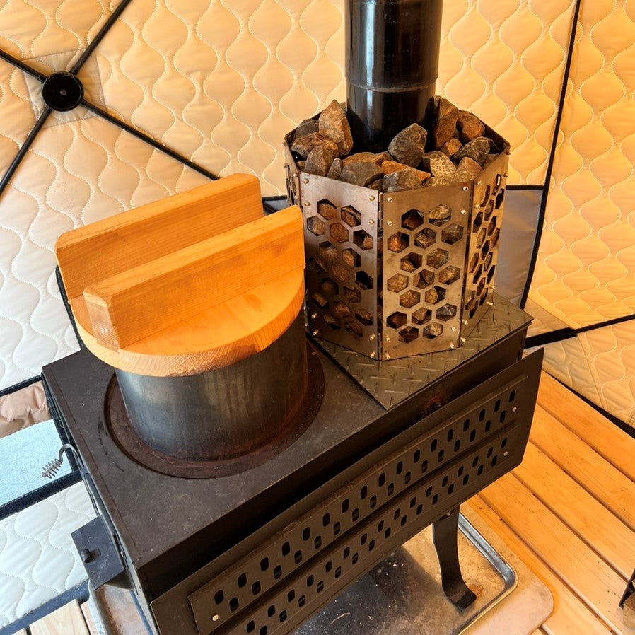 AMBER テント型サウナ madsaunist監修 羽釜2.0フルカスタムセット+ととのい5点セット