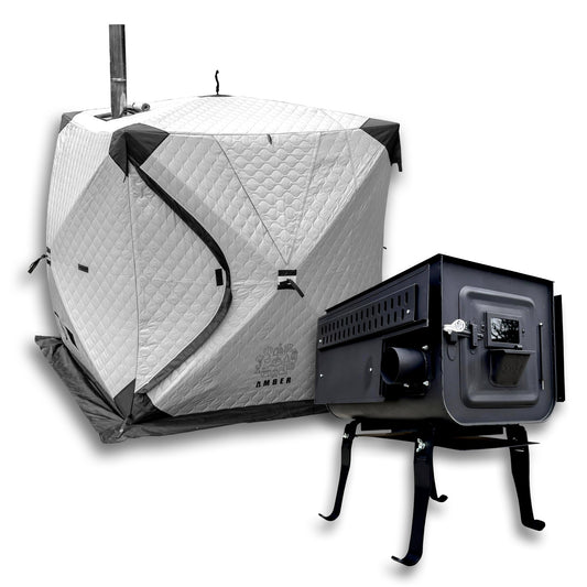 テントサウナtotonoi2+新保製作所別注薪ストーブ#01 セット 「SINBO」×「AMBER」のコラボで誕生した薪ストーブ