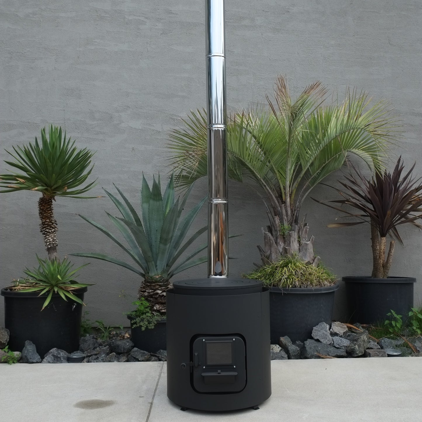 薪ストーブA-41専用遮熱板(鉄製耐熱塗装)BLACK