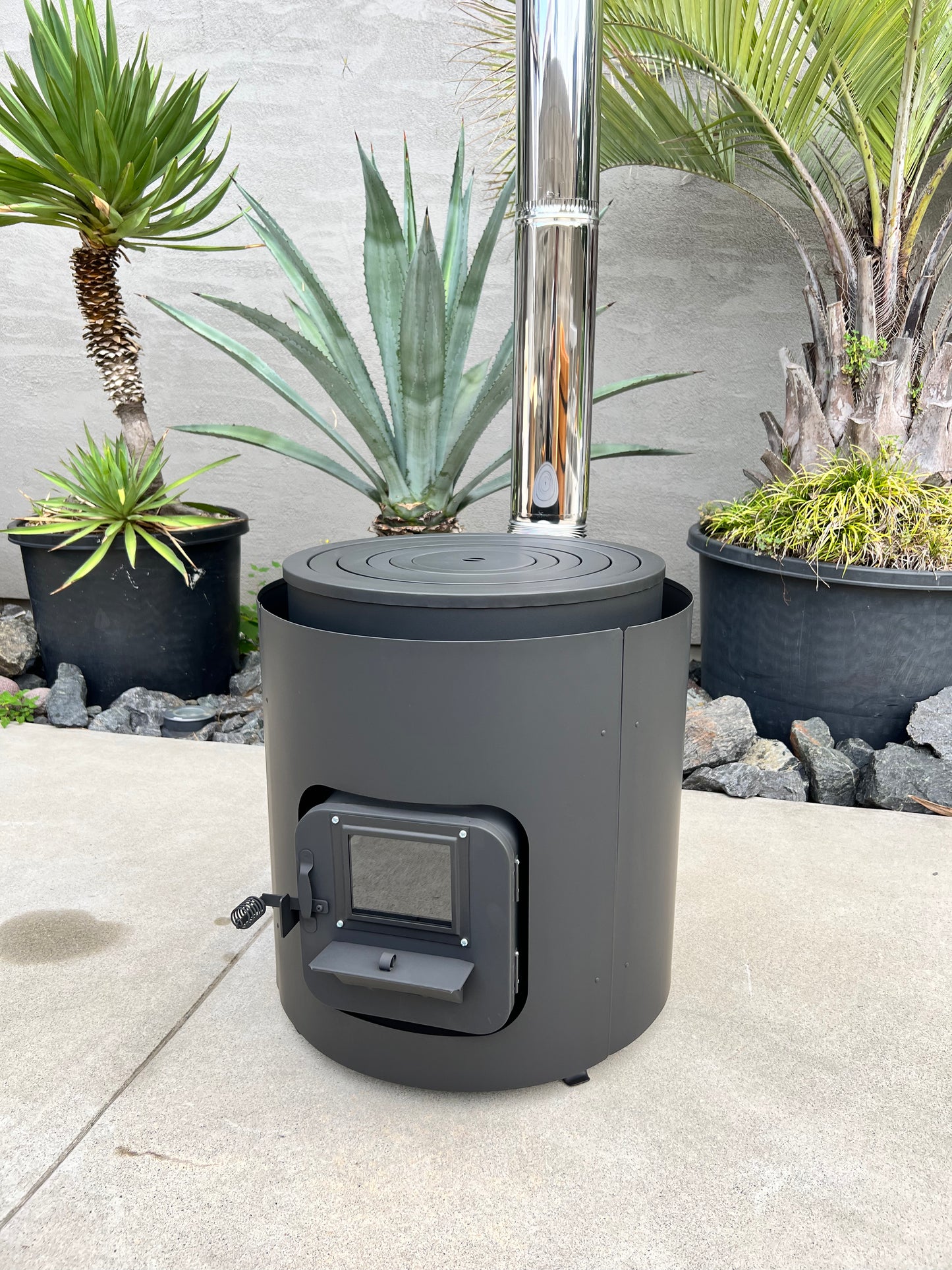 ホンマ製作所別注薪ストーブ「AMBER BLACK」遮熱板付