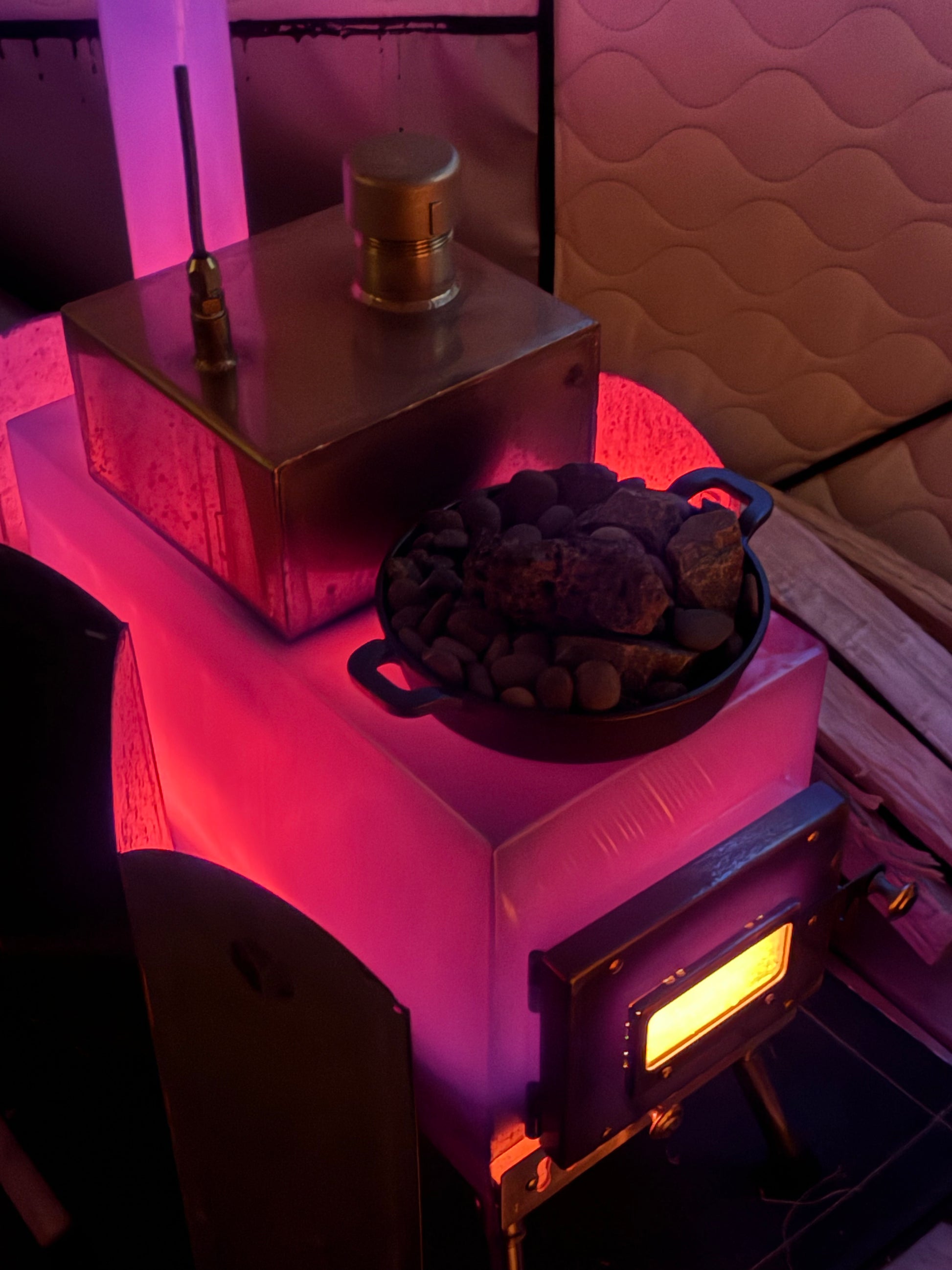 SAUNA TENT MINI2+ミニサウナ用薪ストーブ改 STEAM BOX付 1人 SAUNA TENT MINI2+ミニサウナ用薪ストーブ改 STEAM BOX付 1人