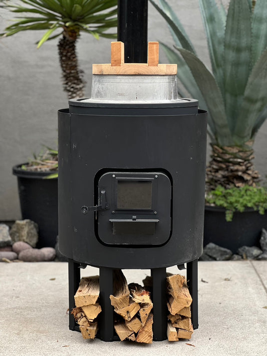 Wood stove stand　ホンマ製作所別注薪ストーブ「AMBER BLACK」用（A－４１対応）