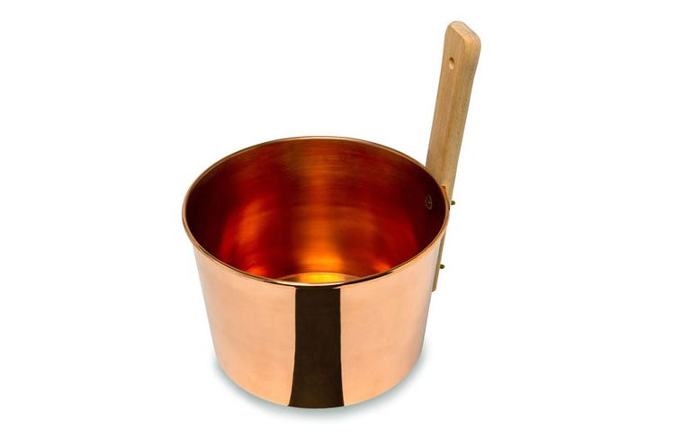 コッパーロウリュ桶　（銅製）Copper löyly pail